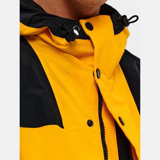 Aigle Waterproof Colour-block Parkas Men Yellow/Black ZA-13684